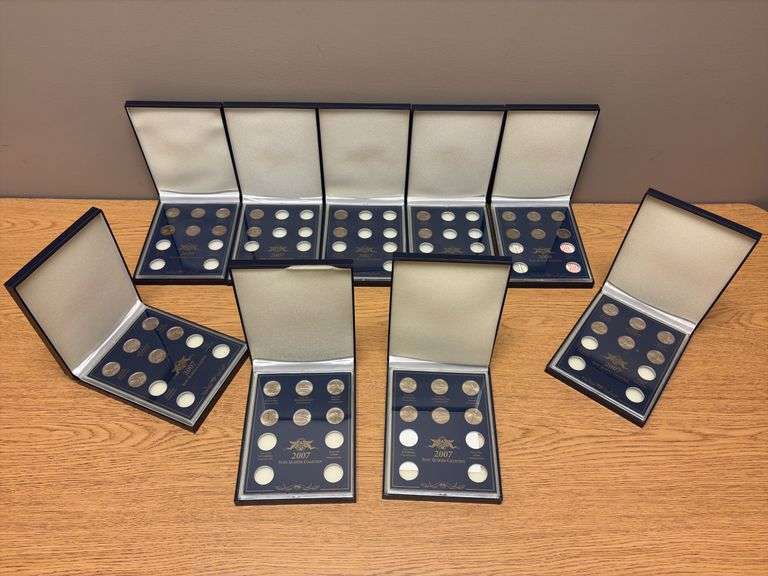 2007 & 2008 US State Quarter Sets - incomplete image