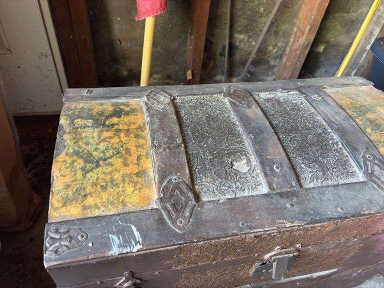 Antique Trunk with contents