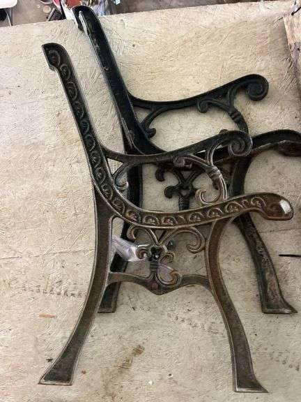 Vintage Cast Iron Bench