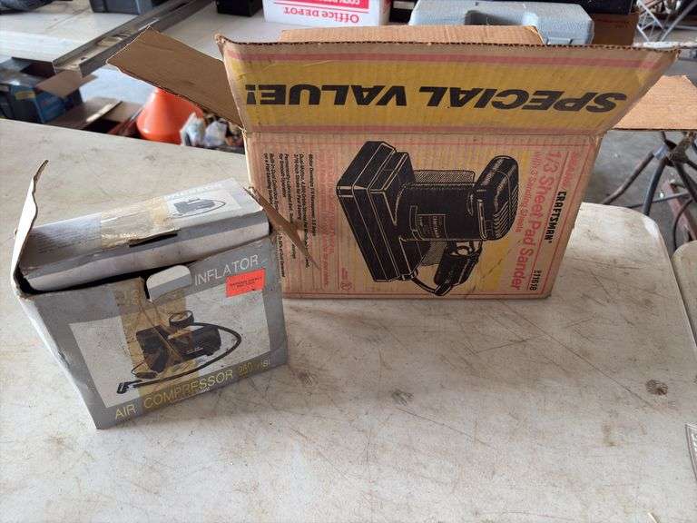 Mini Air Inflator and Craftsman Sander image