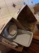 2 Box Lots of Assorted Glassware and Baking Dishes