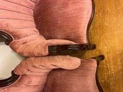 2 Floral Plush Chairs 46”