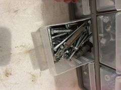 2 Parts Bins with Assorted Hardware