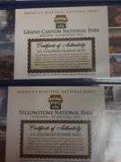 5 Colorized $2 Bank Notes - National Park Series