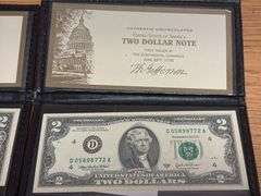 4 Uncirculated $2 Notes