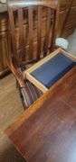 Dining Room Table 76"x44"x30" with 2 Captains Chairs and 4 High Back Chairs