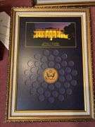 Large Collection of Framed Coin Displays