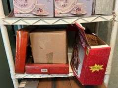 Plastic Shelf with Contents