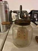 Butter Churn and McCoy Tulip Vase