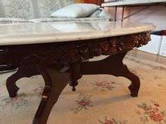 Marble Top Coffee Table - made in Italy - 46”L x 28”W x 18”H