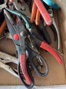 Box Lot of Assorted Pliers