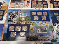 Huge Collection of Coin Panels - State Quarter, Pennies, $1 Coins, Misc - approximately 132 panels