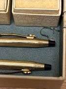 Pair of 10K Gold Filled Rings, 10K Gold Emblem, 2 10K Gold Filled Cross Pen & Pencil
