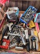 3 Flats of Miscellaneous Shopware - Lanterns, Electrical Clip Kit, Assorted Hardware
