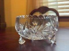 Crystal Footed Candy Bowl