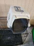 Large Dog Crate 42"x29" and Petmate Pet Taxi Carrier