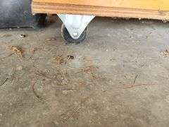 Wooden Rolling Shop Table 48"x24"x37" - Sander and Band Saw NOT Included