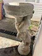 Concrete Bird Bath 44”
