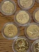 Assorted US State Quarters Gold Plated