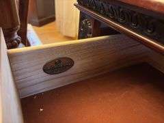 Kathy Ireland secretary - 90”H x 41”W x 21”D - flip top is damaged