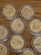 Assorted US State Quarters Gold Plated