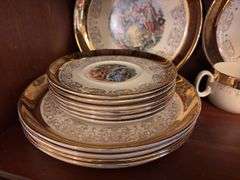 Crest-O-Gold 22K Dish Set