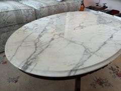 Marble Top Coffee Table - made in Italy - 46”L x 28”W x 18”H