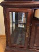 Lighted Mirror Back China Cabinet - 87”H x 60”W x 17”D