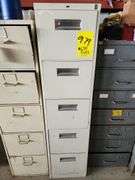 5 Drawer File Cabinet (drawers are locked, no key) 15"x28"x60"