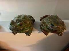 Pair of Ceramic Toads