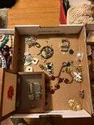 Lapel Pins Music Box and Costume Jewelry