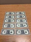 (10) 100th Anniversary Morgan Silver Dollar $1 US Bank Notes