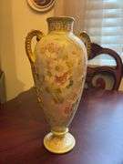 Pair of Bunn Germany Vases - tops are damaged - 14”