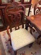Dining Room Table with 6 Chairs - 64”L x 41”W x 30”H + 18” Leaf