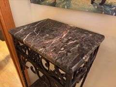 Pair of Granite Top Tables