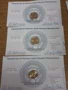 (10) United States Presidential $1 Coins