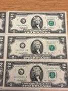 (7) $2 US Bank Notes - various years