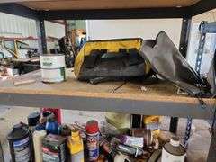 2 Shelves 48"x24"x69" and 36"x18"x72" and Contents - Assorted Hardware