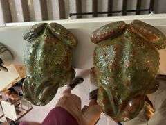 Pair of Ceramic Toads