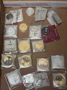 2 Box Lots of Commemorative and Replica Coins