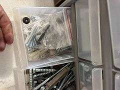 2 Parts Bins with Assorted Hardware