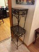 Pair of Granite Top Tables