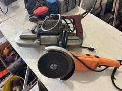 Milwaukee Bandsaw and Large Angle Grinder