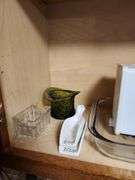 Contents of Cabinet - Toaster, Can Opener, CrockPot