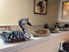 5 Wooden Ducks
