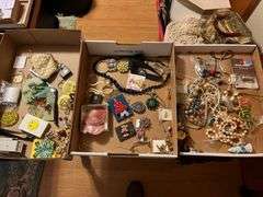 Fans Pins and Costume Jewelry