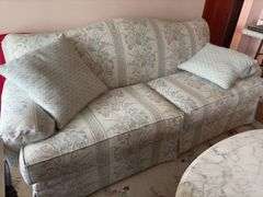 7’ Floral Print Sofa