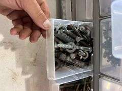 2 Parts Bins with Assorted Hardware