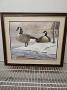 Framed Canadian Geese by Phillip Powell 26"x22" #400/500