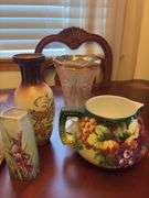 Assorted Vases and Pitcher - one vase is damaged